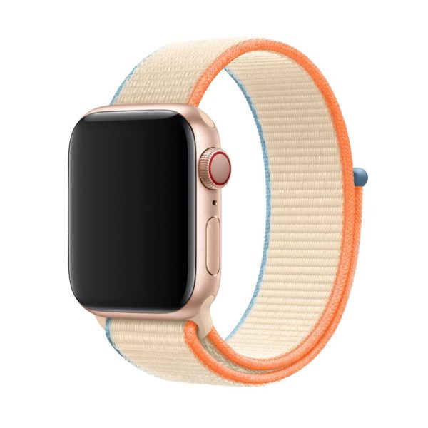 Devia Nylon Woven Deluxe Apple Watch S1/S2/S3/S4/S5/S6/S7/S8/S9/SE Nylon Sport Pánt 38/40/41mm - Fehér - Image 2