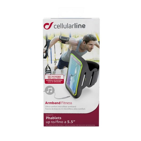 Cellularline Sport ARMBAND FITNESS sports Tok, smartphones up to 5.5", Fekete - Image 2