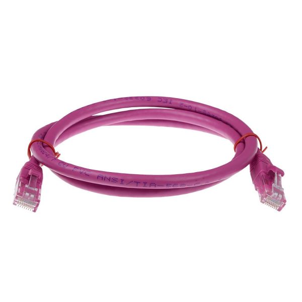 ACT CAT6A U-UTP Patch Cable 10m Pink - Image 2