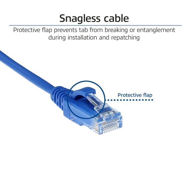 ACT CAT6A U-UTP Patch Cable 1m Blue - Image 5