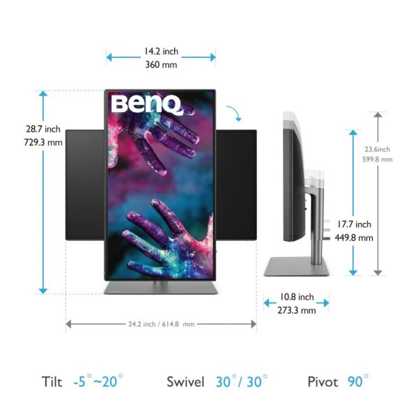 Benq 27" PD2725U IPS LED Monitor - Image 9