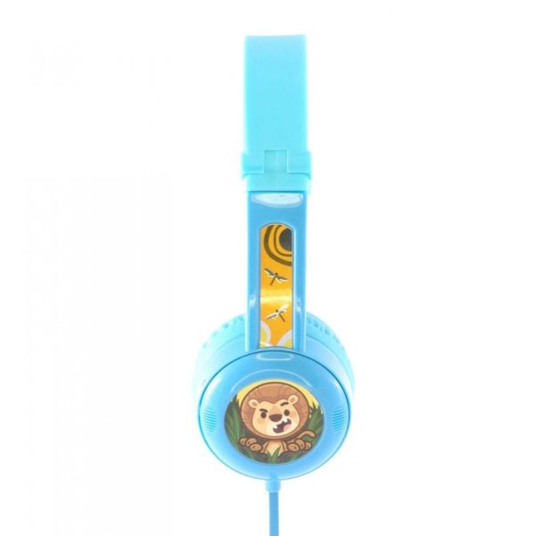 BuddyPhones Travel Headset for Kids Travel Light Blue - Image 2