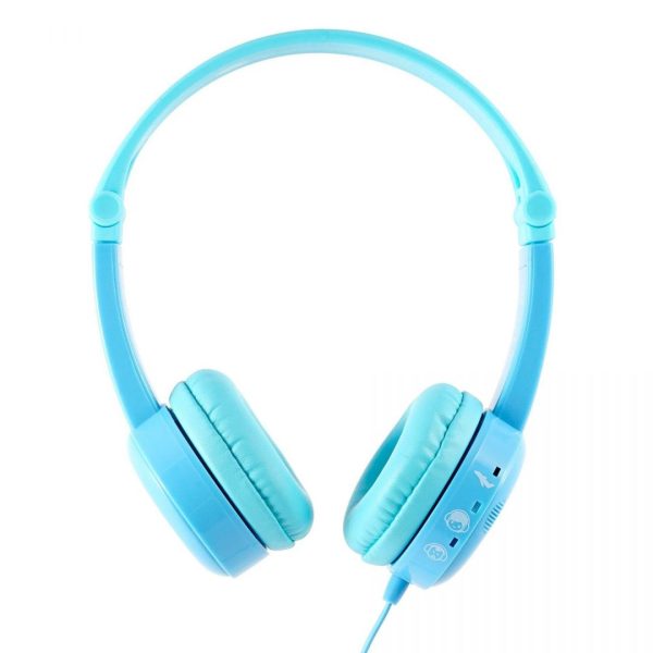 BuddyPhones Travel Headset for Kids Travel Light Blue - Image 3