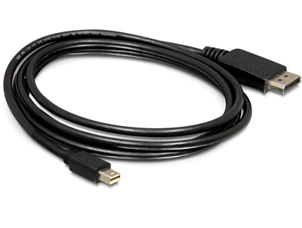 DeLock Kábel Mini Displayport 1.2 male > Displayport male 4K 1m