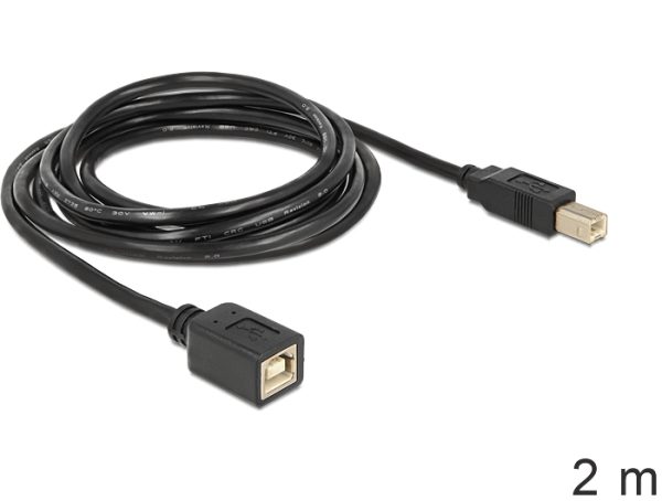 DeLock Hosszabbító Kábel USB 2.0 B male > B female 2m