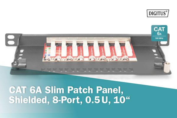 Digitus 8-port Patch Panel 0,5U Black - Image 5