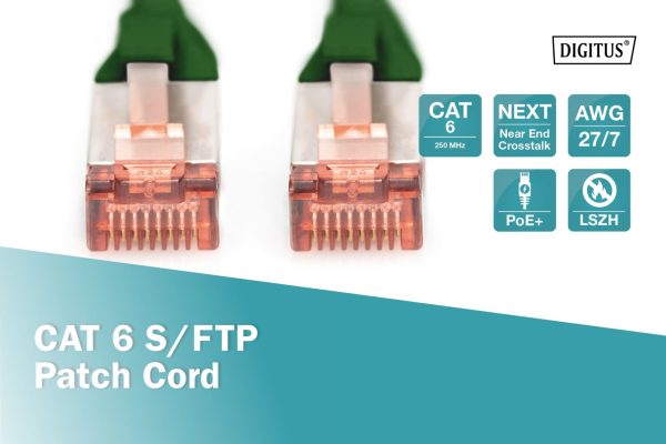 Digitus CAT6 S-FTP Patch Cable 10m Green - Image 3