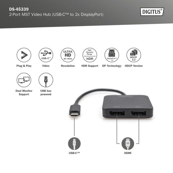 Digitus DS-45339 USB-C Video Docking Station - Image 6