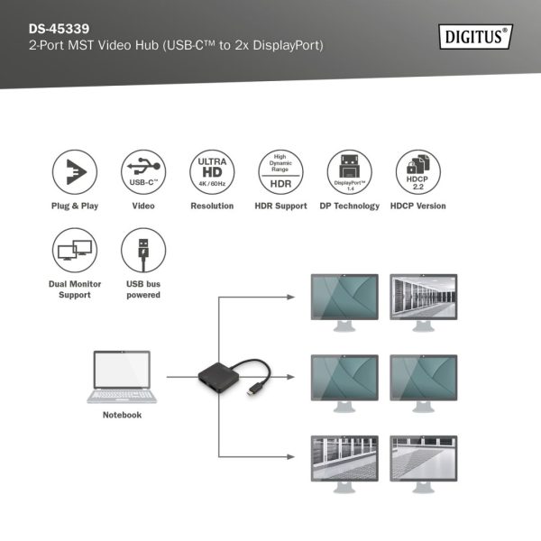 Digitus DS-45339 USB-C Video Docking Station - Image 7