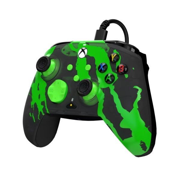 PDP Rematch Glow Adevanced Jolt USB Gampead Green Glow in the Dark - Image 3