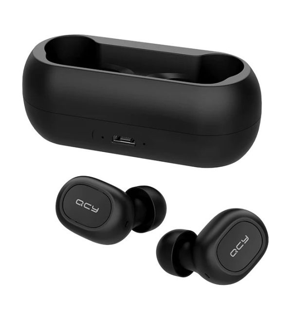 QCY T1C Bluetooth Wireless Headset Black - Image 2