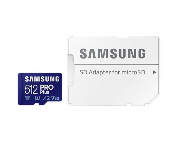 Samsung 512GB microSDXC Pro Plus (2021) Class10 U3 A2 V30 + adapterrel - Image 2