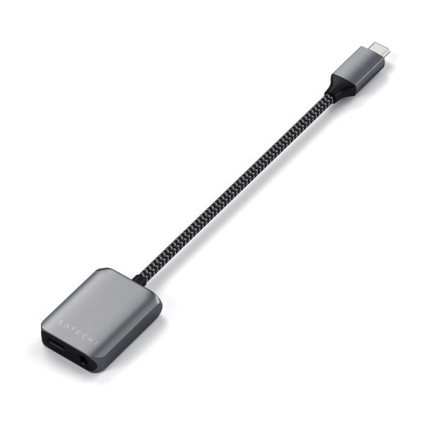 Satechi USB-C to 3.5mm Audio & PD Adapter Space Grey - Image 4