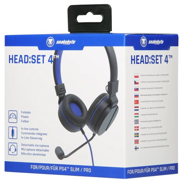 snakebyte Head:Set 4 for PlayStation 4 Black/Blue - Image 6