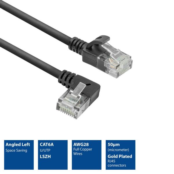 ACT CAT6A U-UTP Patch Cable 2m Black - Image 2