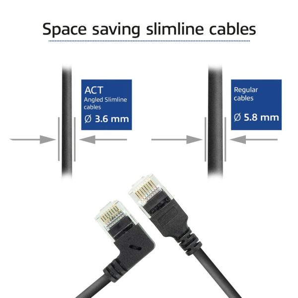 ACT CAT6A U-UTP Patch Cable 2m Black - Image 6