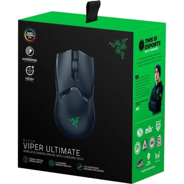 Razer Viper Ultimate Vezeték nélküli Egér Set Fekete - Image 6