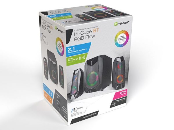 Tracer 2.1 Hi-Cube RGB Flow Bluetooth Speaker Black - Image 5